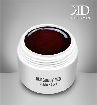 Color Rubber Base Gel "Burgundy  Red" Karl Diamant 30 ml